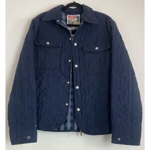 PRPS GOOD&CO. MILITARY BLUE Quilted MULTI POCKETS JACKET XL